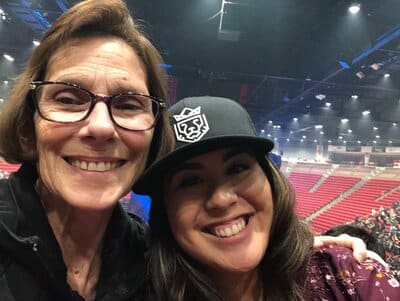 Rebekah and Mom at concert, Precious Memories
